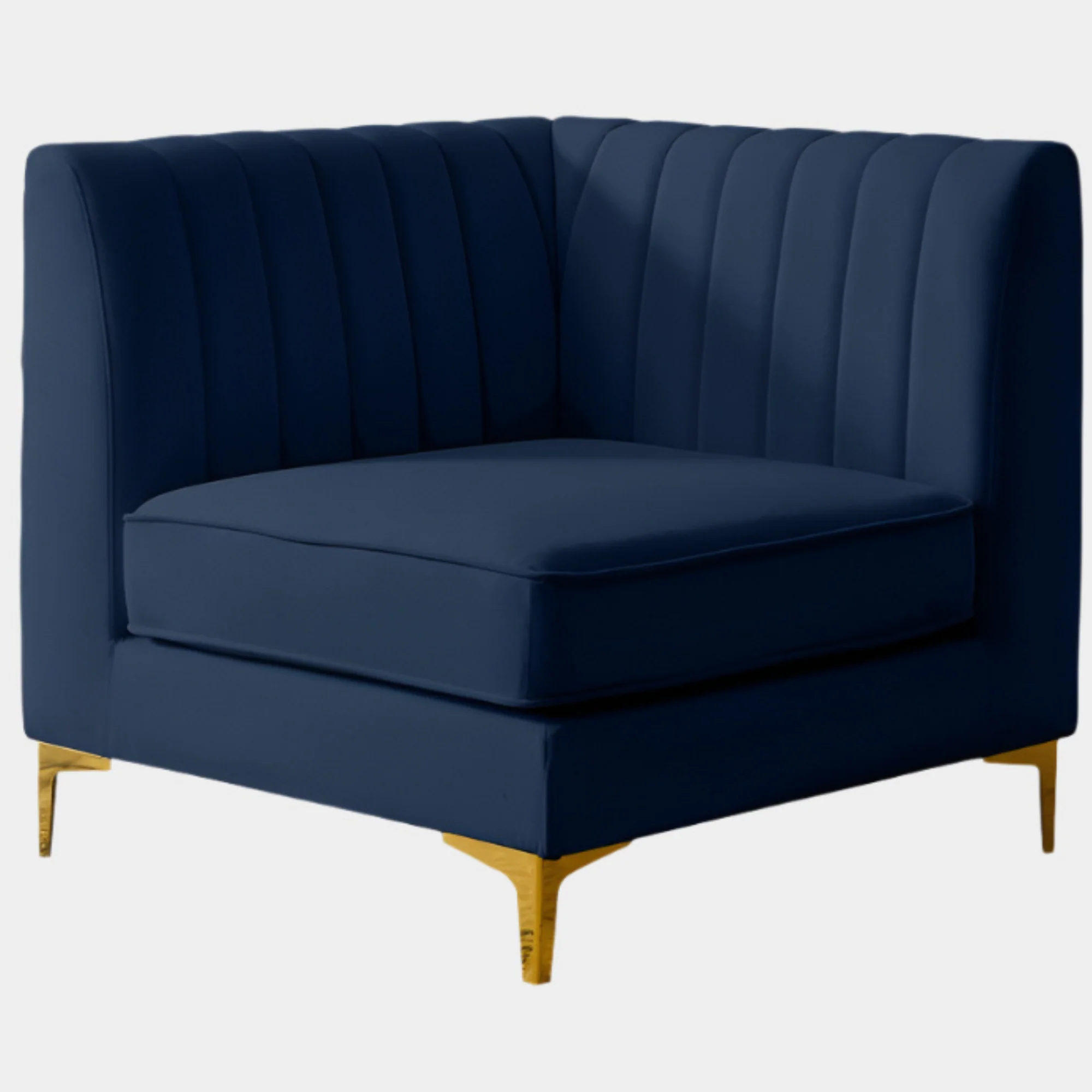 Alina Velvet Upholstered Modular Corner Chair - Image 55