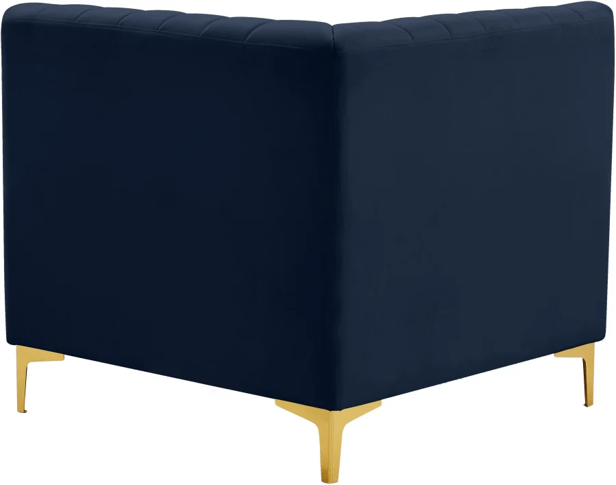 Alina Velvet Upholstered Modular Corner Chair - Image 59