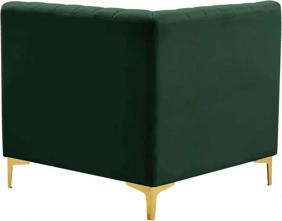 Alina Velvet Upholstered Modular Corner Chair - Image 77