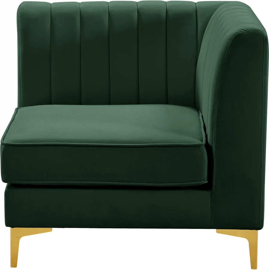 Alina Velvet Upholstered Modular Corner Chair - Image 79