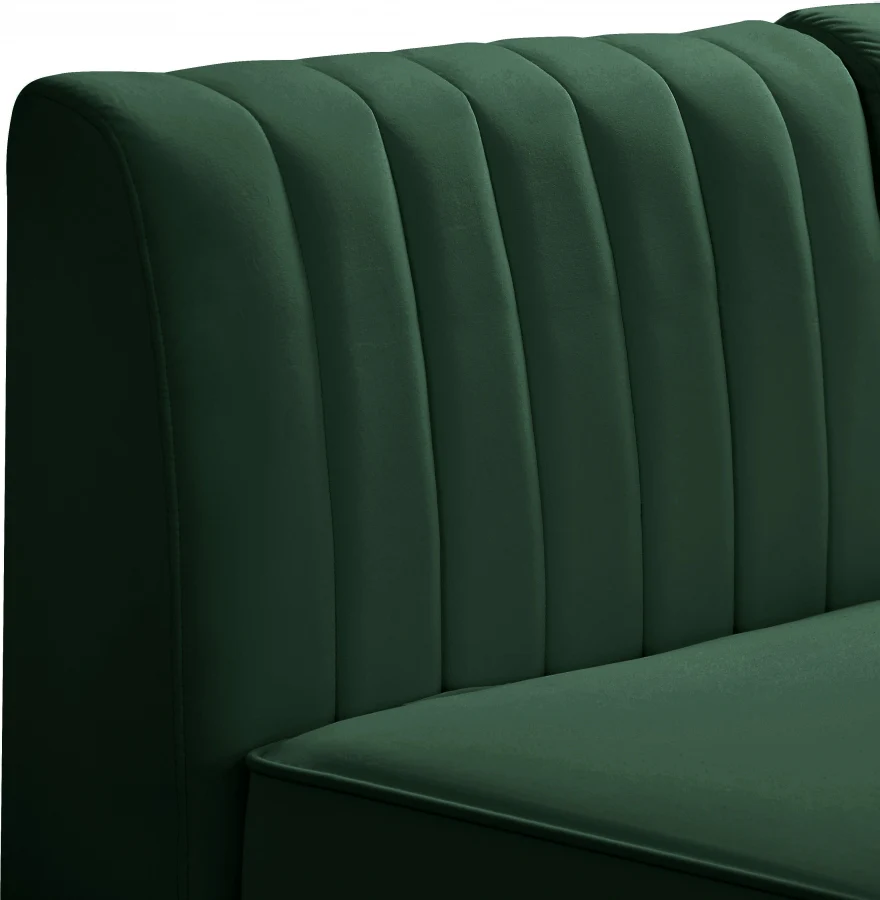 Alina Velvet Upholstered Modular Corner Chair - Image 82