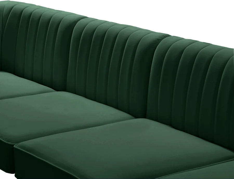 Alina Velvet Upholstered Modular Corner Chair - Image 84