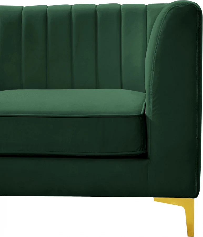 Alina Velvet Upholstered Modular Corner Chair - Image 86