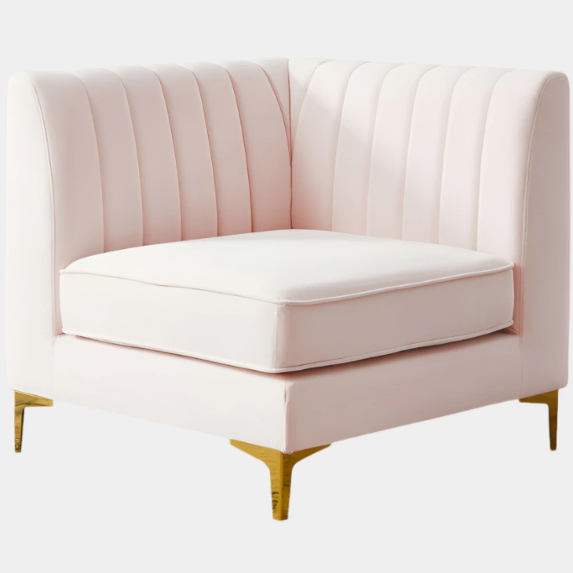 Alina Velvet Upholstered Modular Corner Chair - Image 91