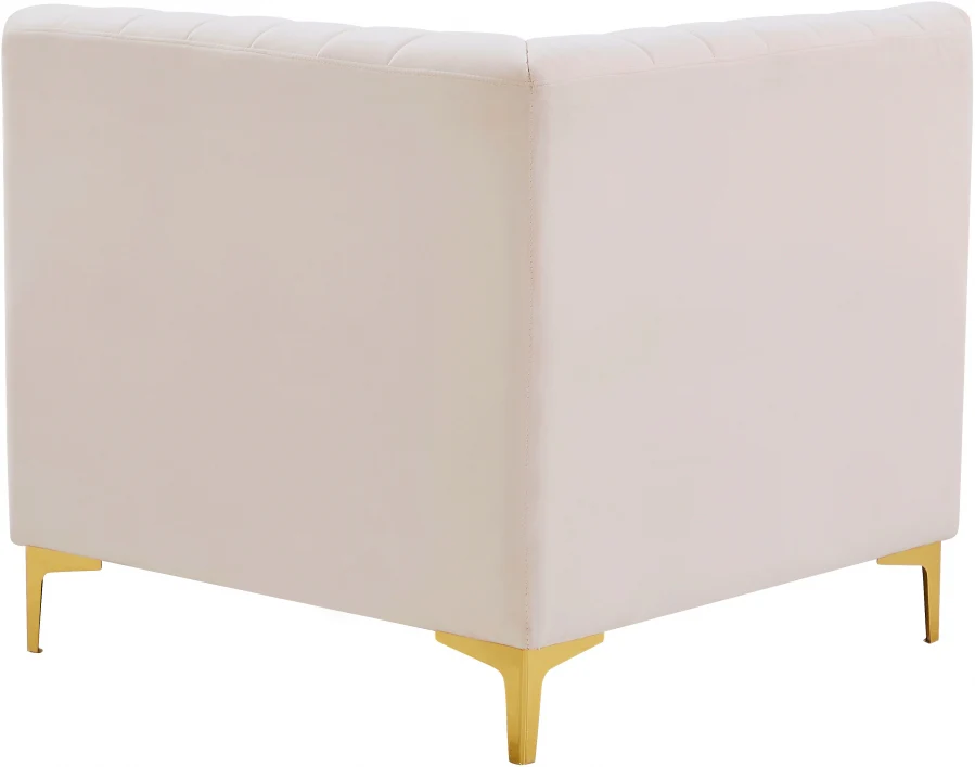 Alina Velvet Upholstered Modular Corner Chair - Image 95