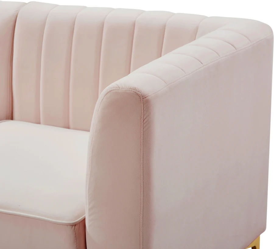 Alina Velvet Upholstered Modular Corner Chair - Image 99