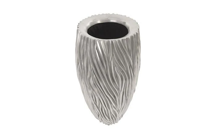 Alon Planter, Polished Aluminium - Image 2