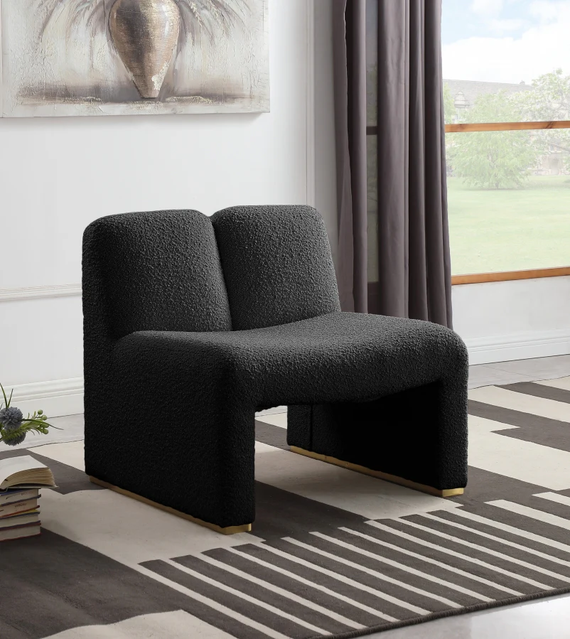 Alta Boucle Fabric Upholstered Accent Chair - Image 2