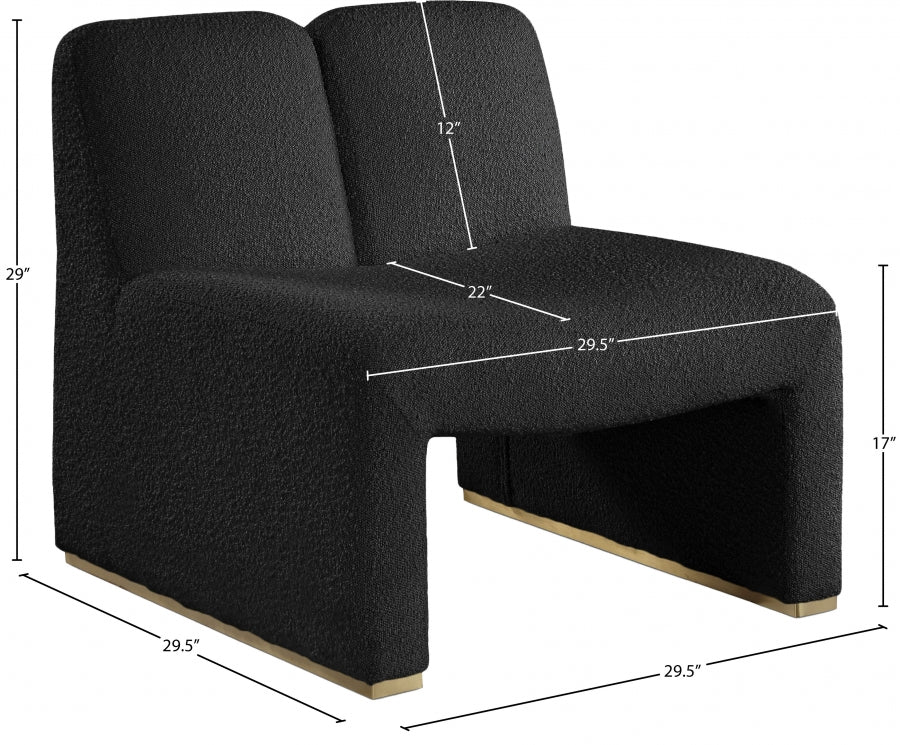 Alta Boucle Fabric Upholstered Accent Chair - Image 8