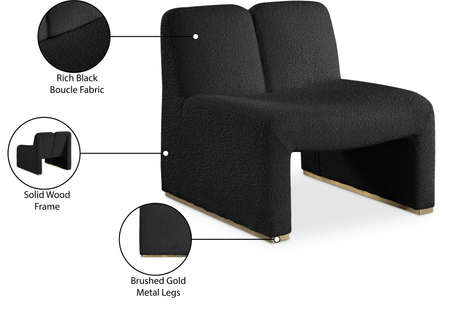 Alta Boucle Fabric Upholstered Accent Chair - Image 9