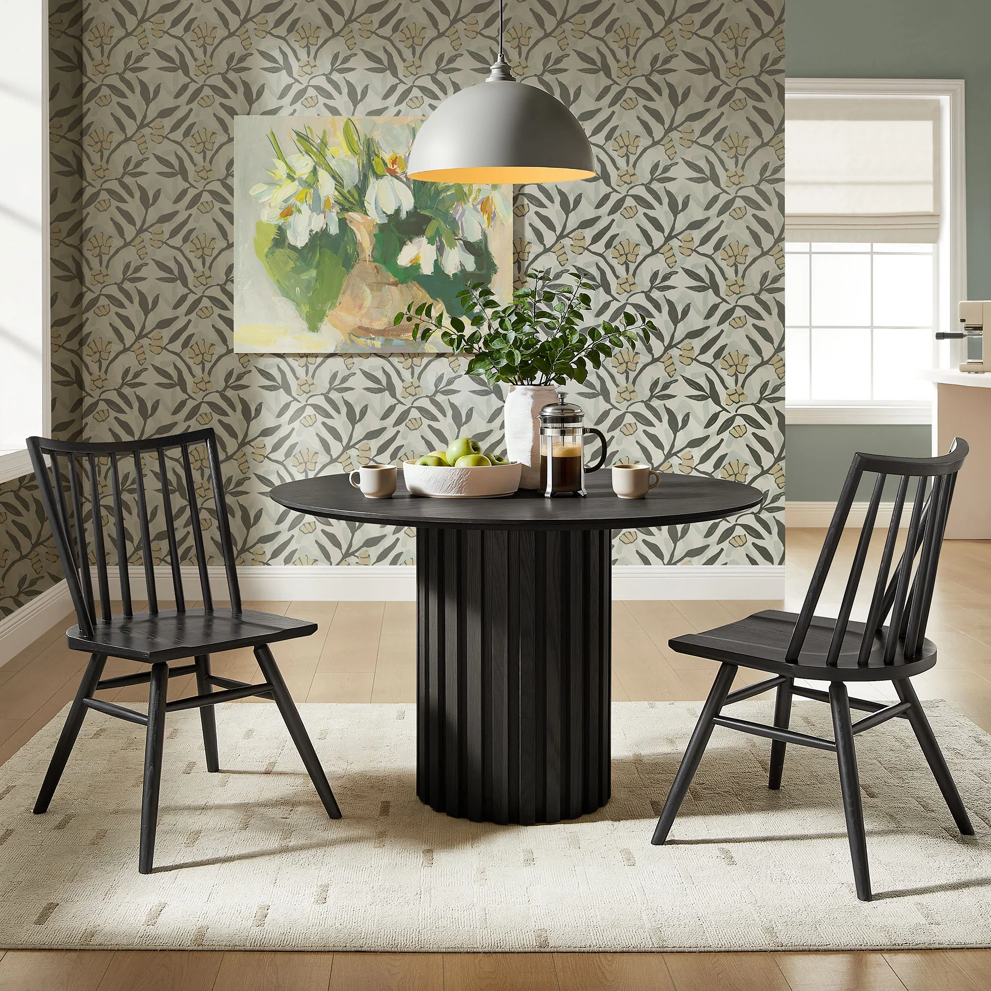 Alvar Spindle Back Dining Side Chairs Set of 2 - Image 12