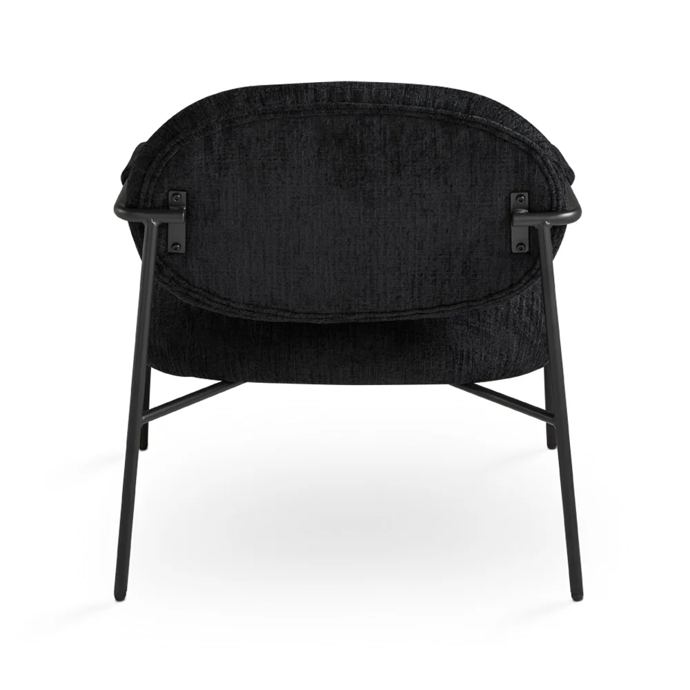 Alvin Accent Chair: Black Linen - Image 4