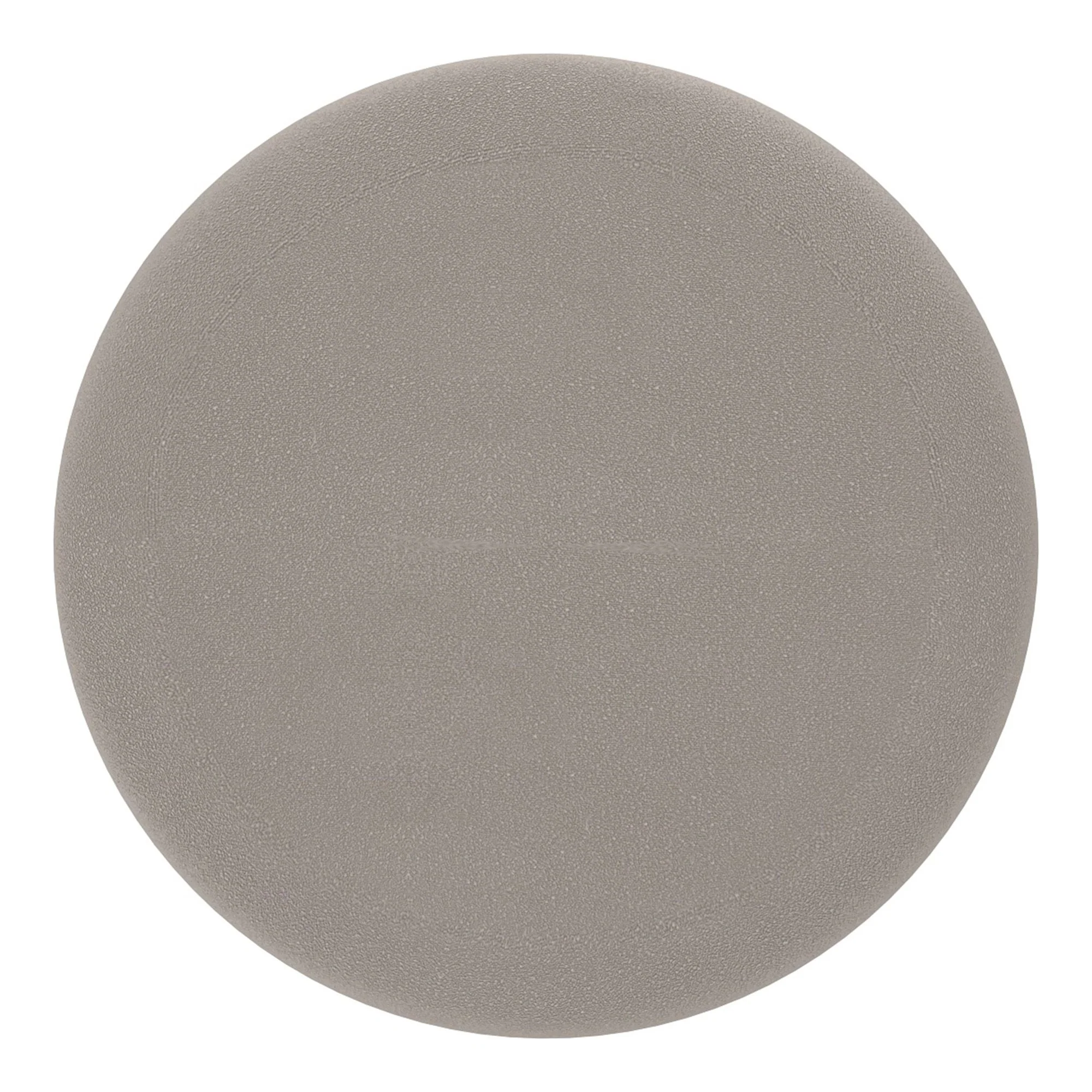 Alya Round Storage Ottoman in Warm Grey and Natural - Image 6