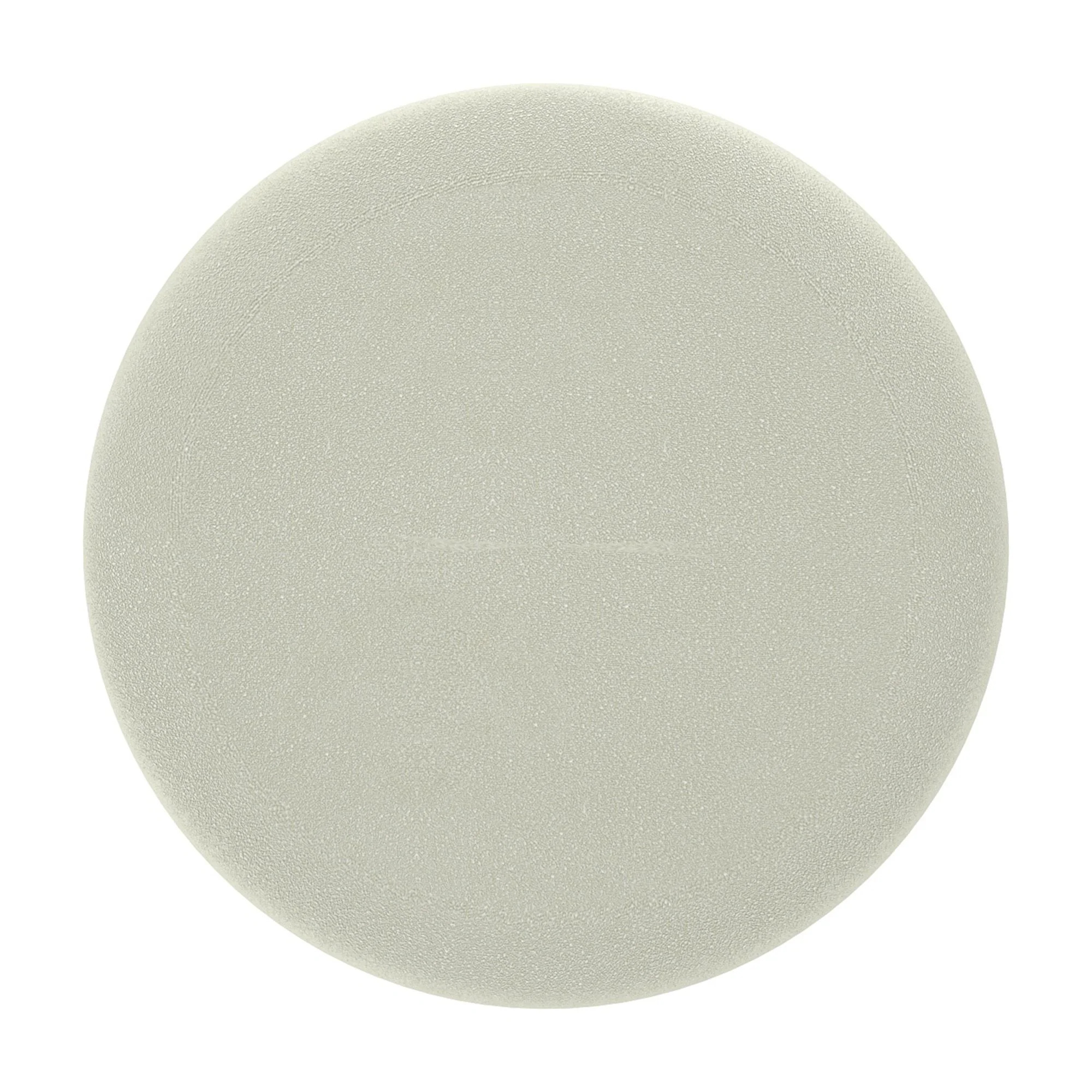 Alya Round Storage Ottoman in White and Natural - Image 6