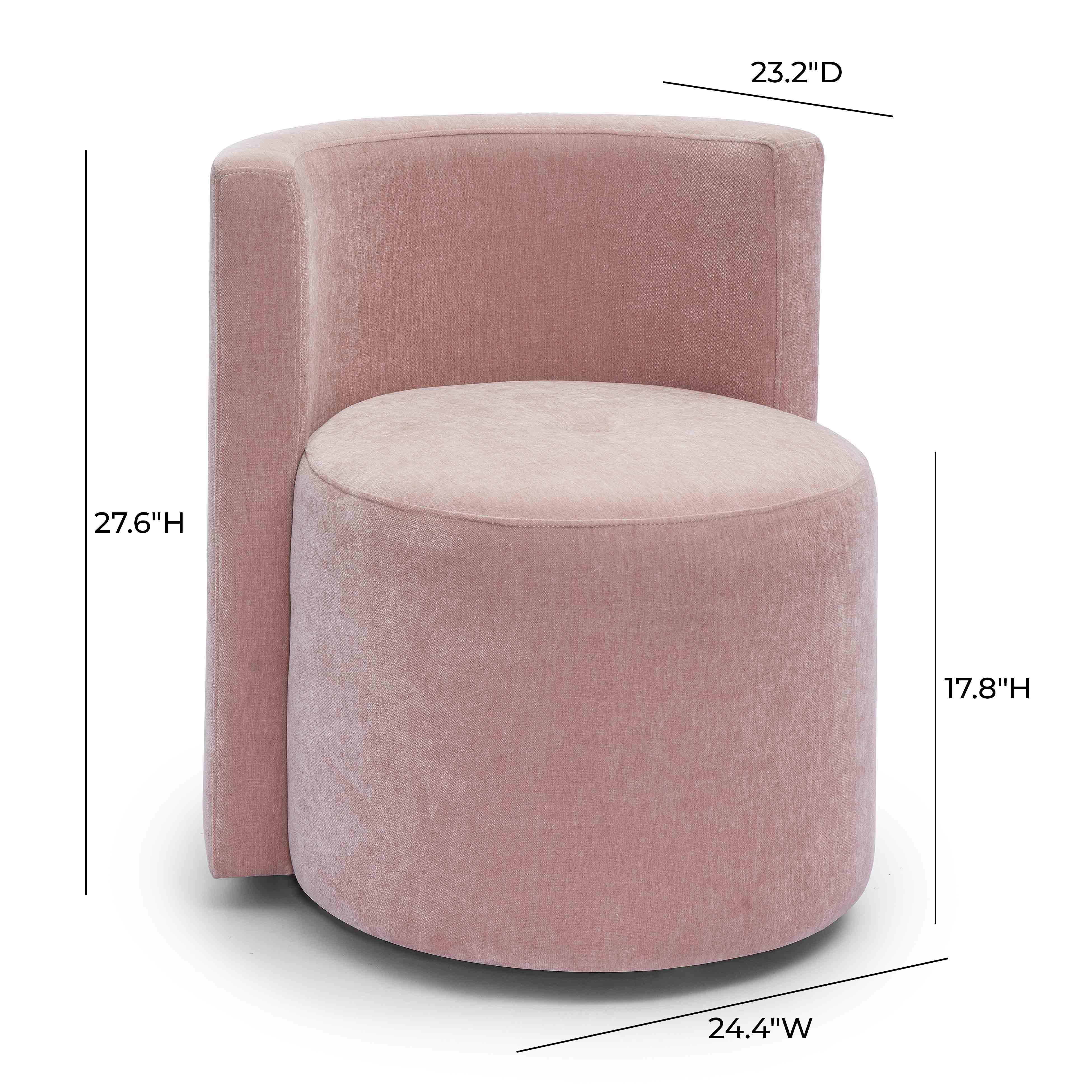 Alyssa Upcycled Performance Velvet Rolling Desk Chair - Image 13