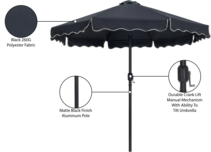 Amalfi Water Resistant Fabric And Aluminum Patio Umbrella - Image 11