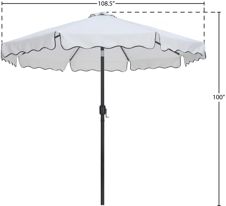 Amalfi Water Resistant Fabric And Aluminum Patio Umbrella - Image 21