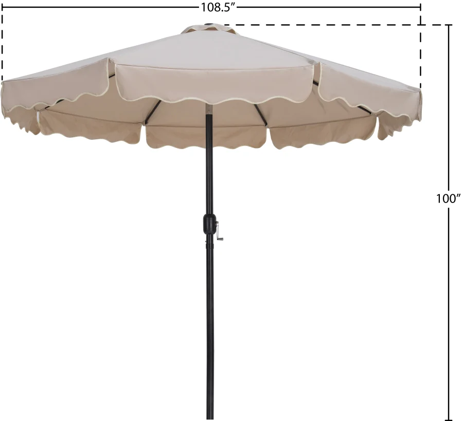 Amalfi Water Resistant Fabric And Aluminum Patio Umbrella - Image 32