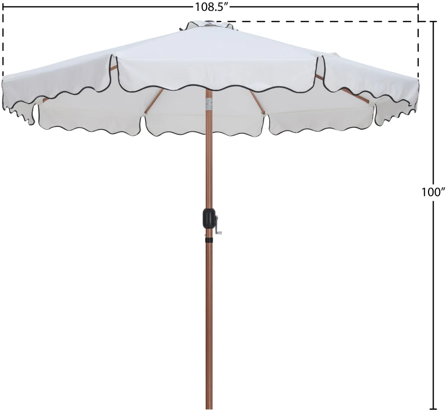 Amalfi Water Resistant Fabric And Aluminum Patio Umbrella - Image 21