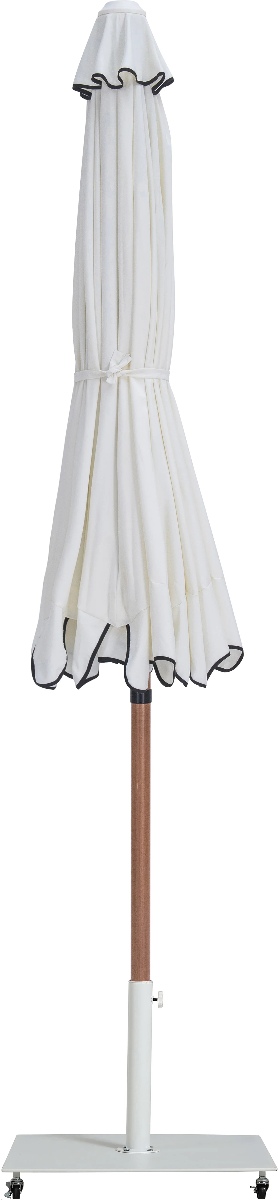 Amalfi Water Resistant Fabric And Aluminum Patio Umbrella With Base Set - Image 32