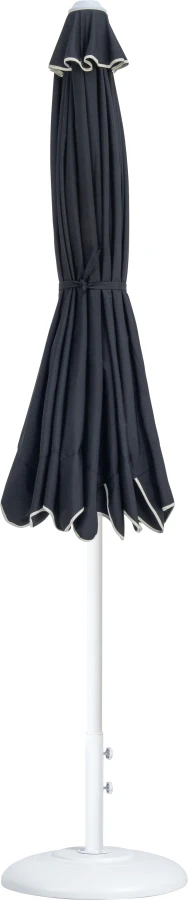 Amalfi Water Resistant Fabric And Aluminum Patio Umbrella With Base Set - Image 11