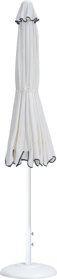 Amalfi Water Resistant Fabric And Aluminum Patio Umbrella With Base Set - Image 27