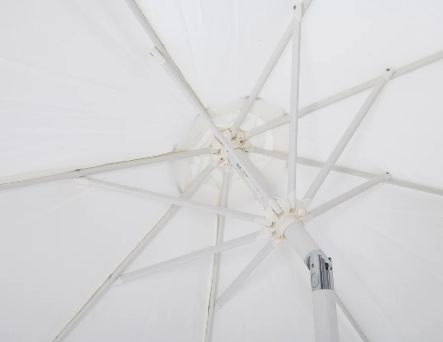 Amalfi Water Resistant Fabric And Aluminum Patio Umbrella With Base Set - Image 30