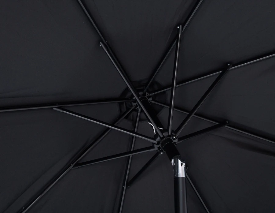 Amalfi Water Resistant Fabric And Aluminum Patio Umbrella With Base Set - Image 15