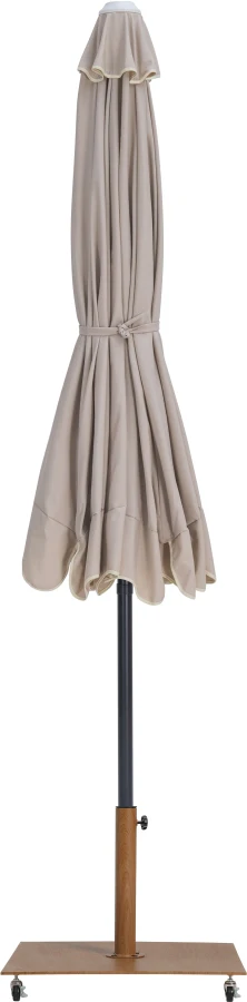 Amalfi Water Resistant Fabric And Aluminum Patio Umbrella With Base Set - Image 50
