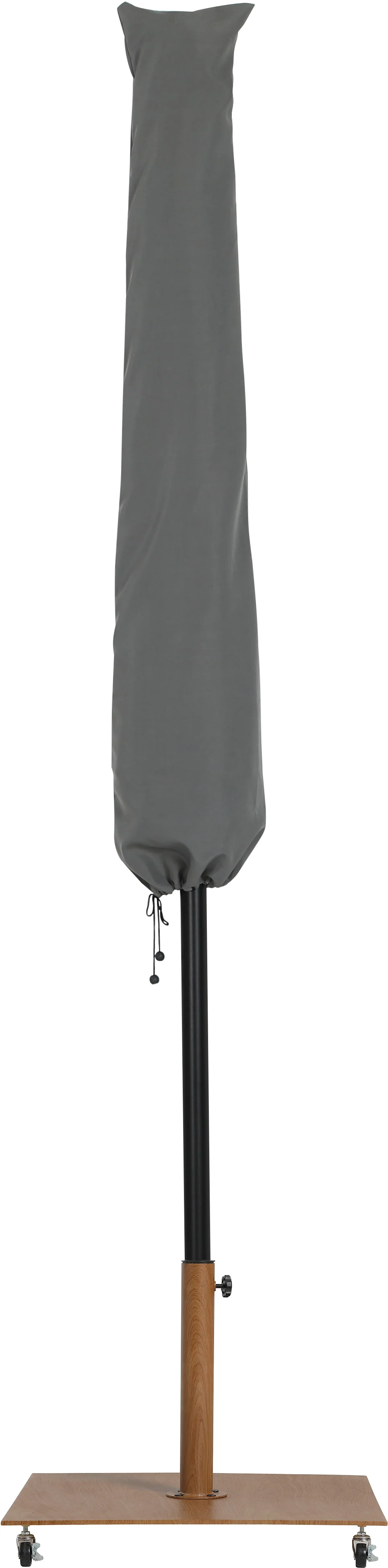 Amalfi Water Resistant Fabric And Aluminum Patio Umbrella With Base Set - Image 51
