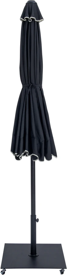 Amalfi Water Resistant Fabric And Aluminum Patio Umbrella With Base Set - Image 13