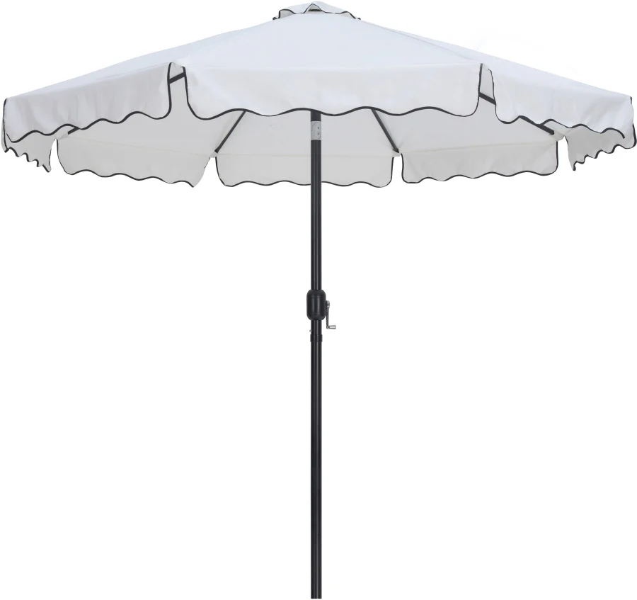 Amalfi Water Resistant Fabric And Aluminum Patio Umbrella With Base Set - Image 22