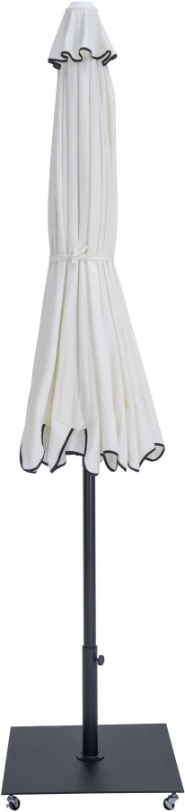 Amalfi Water Resistant Fabric And Aluminum Patio Umbrella With Base Set - Image 32
