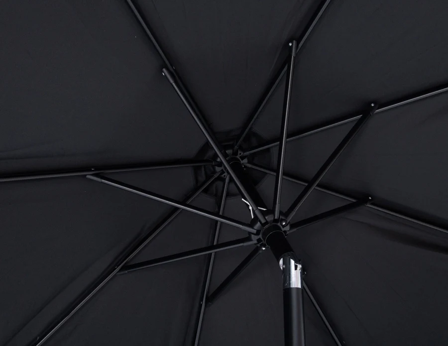 Amalfi Water Resistant Fabric And Aluminum Patio Umbrella With Base Set - Image 13