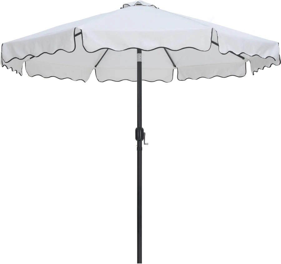 Amalfi Water Resistant Fabric And Aluminum Patio Umbrella With Base Set - Image 19