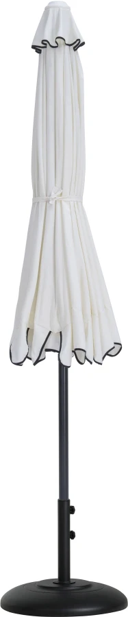 Amalfi Water Resistant Fabric And Aluminum Patio Umbrella With Base Set - Image 27