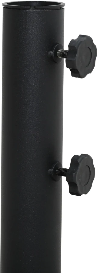 Amalfi Water Resistant Fabric And Aluminum Patio Umbrella With Base Set - Image 8