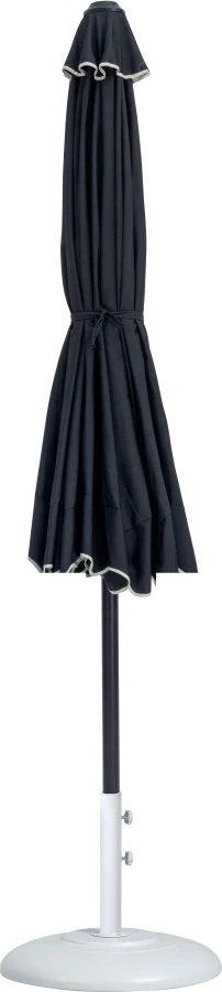 Amalfi Water Resistant Fabric And Aluminum Patio Umbrella With Base Set - Image 11