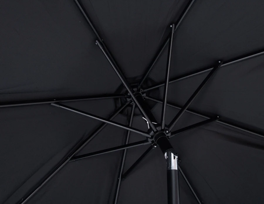 Amalfi Water Resistant Fabric And Aluminum Patio Umbrella With Base Set - Image 14