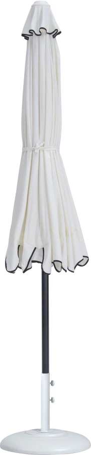 Amalfi Water Resistant Fabric And Aluminum Patio Umbrella With Base Set - Image 28