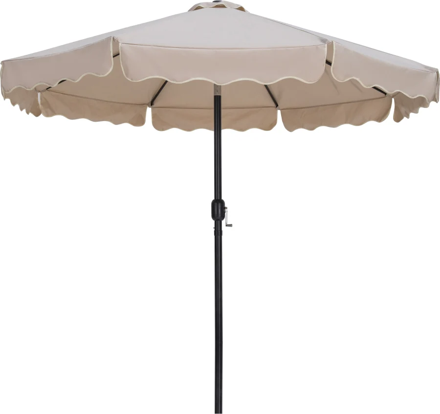Amalfi Water Resistant Fabric And Aluminum Patio Umbrella With Base Set - Image 37