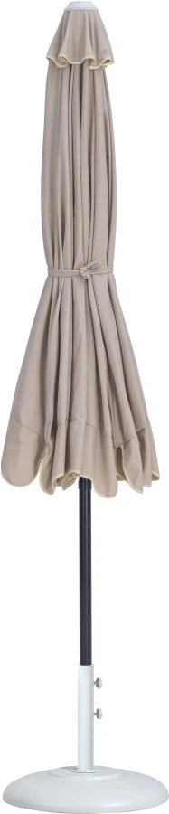 Amalfi Water Resistant Fabric And Aluminum Patio Umbrella With Base Set - Image 46