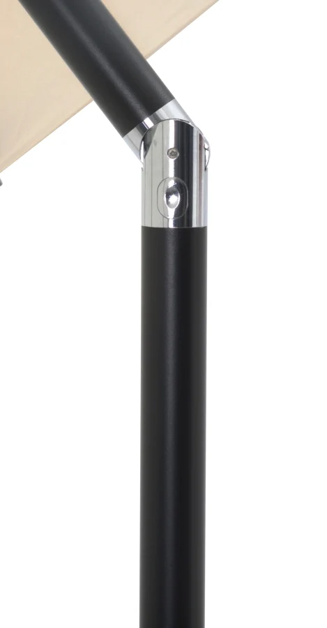 Amalfi Water Resistant Fabric And Aluminum Patio Umbrella With Base Set - Image 48