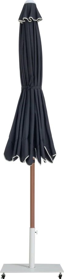 Amalfi Water Resistant Fabric And Aluminum Patio Umbrella With Base Set - Image 29