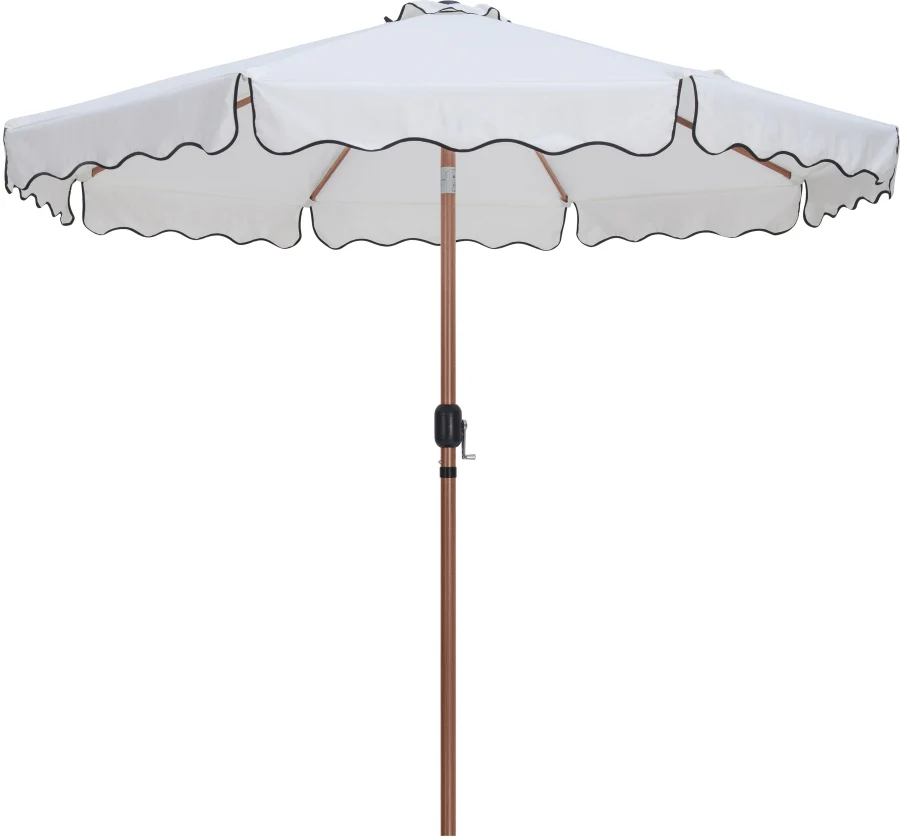 Amalfi Water Resistant Fabric And Aluminum Patio Umbrella With Base Set - Image 38