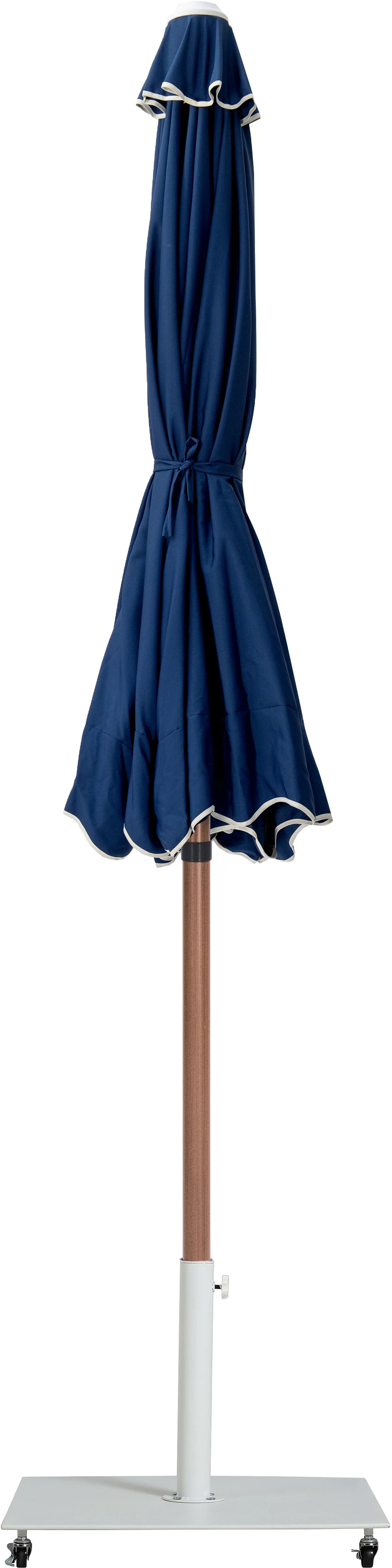 Amalfi Water Resistant Fabric And Aluminum Patio Umbrella With Base Set - Image 67