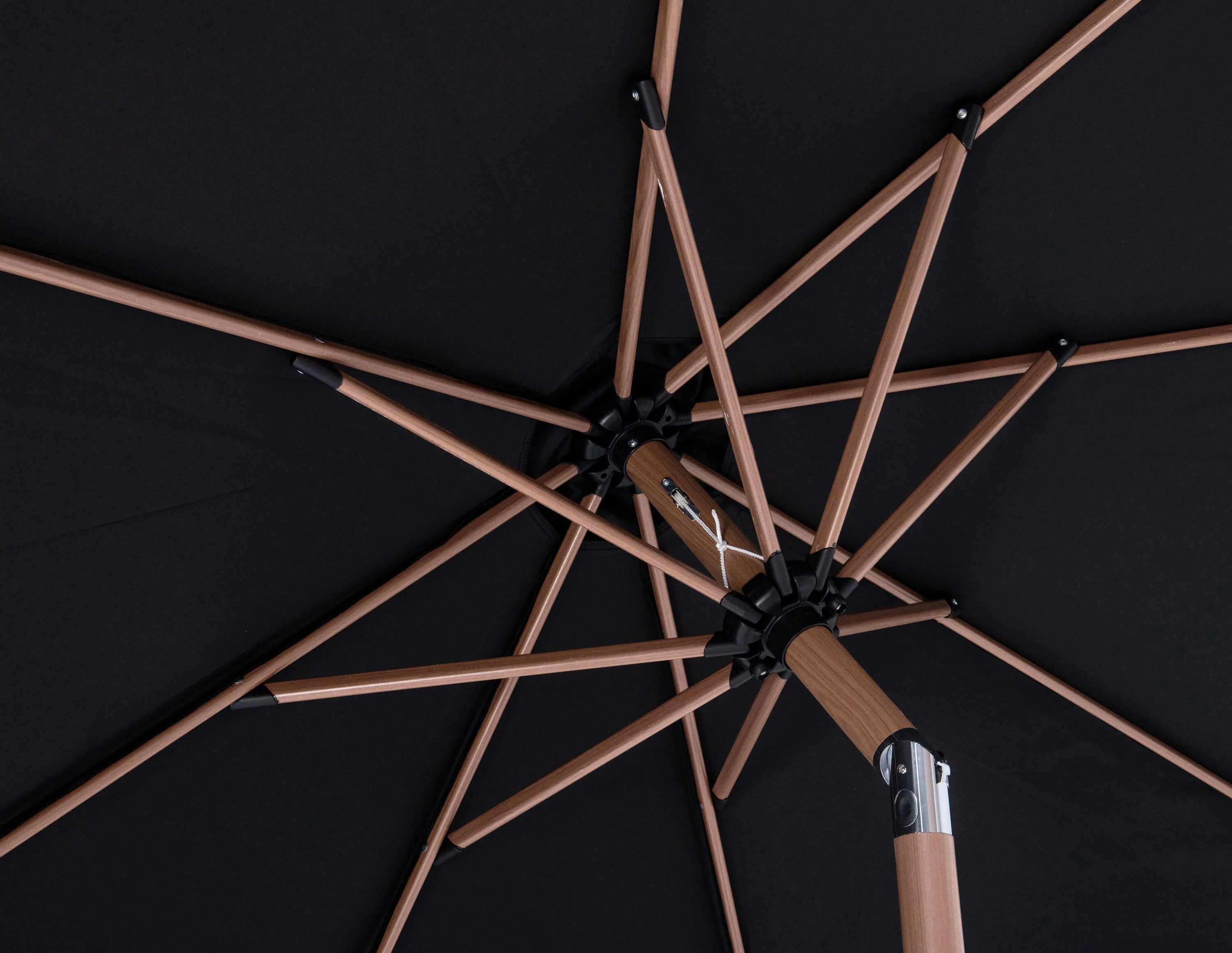 Amalfi Water Resistant Fabric And Aluminum Patio Umbrella With Base Set - Image 14