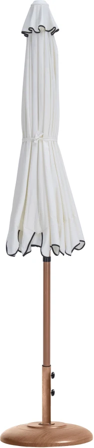 Amalfi Water Resistant Fabric And Aluminum Patio Umbrella With Base Set - Image 26