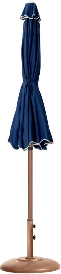 Amalfi Water Resistant Fabric And Aluminum Patio Umbrella With Base Set - Image 41