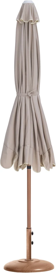 Amalfi Water Resistant Fabric And Aluminum Patio Umbrella With Base Set - Image 56